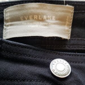 Everlane Organic Cotton Black Pants